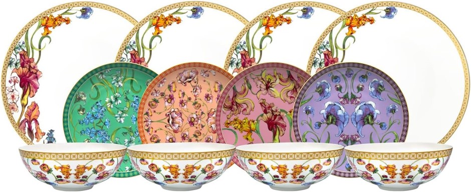 MAXWELL & WILLIAMS Estelle Michaelides Mystique Coupe Dinner Set 12pc Gift