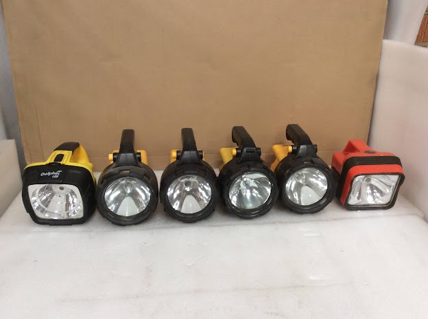 Dolphin Mixed Brand and Model Handheld Spotlight Flashlight (Lot of 6)