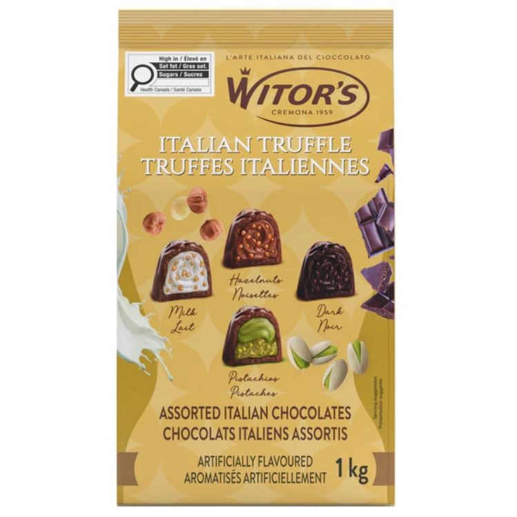 2 x WITOR'S Italian Truffles Assorted Chocolates, 1kg. N.B: Not in original