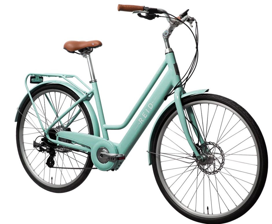 REID Vintage Electric Bike Ladies Classic eBike, 42cm, Sage NB: no battery