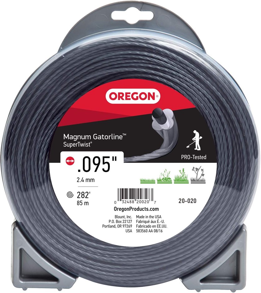 OREGON Magnum Gatorline Supertwist Trimmer Line .095-Inch by 282-Foot.