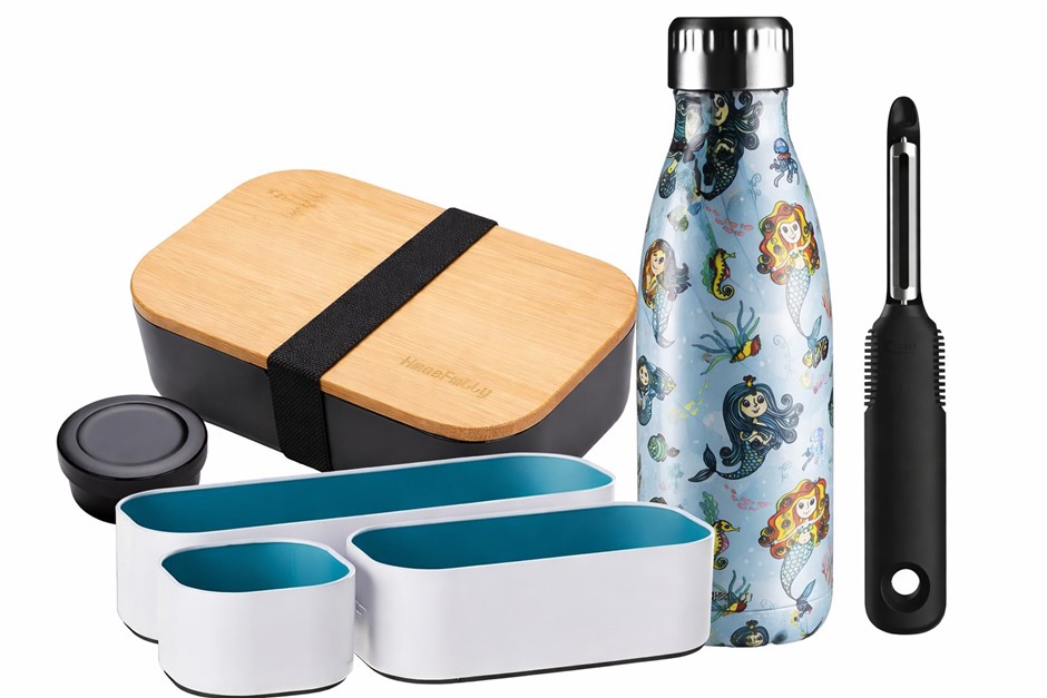 4 x BUNDLE: OXO Swivel Peeler + Three by Three Seattle Metal Stacking Bins