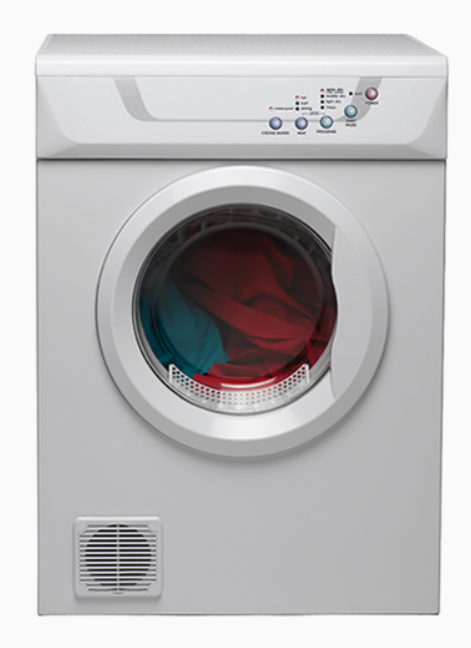 EUROMAID Vented Dryer 6Kg, White, DE6KG. NB: Upside down control panel