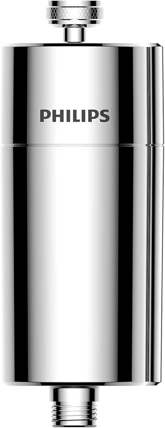 Philips Shower Filter 3-Stage Water Softener, Double Mesh Filtration KDF Ma