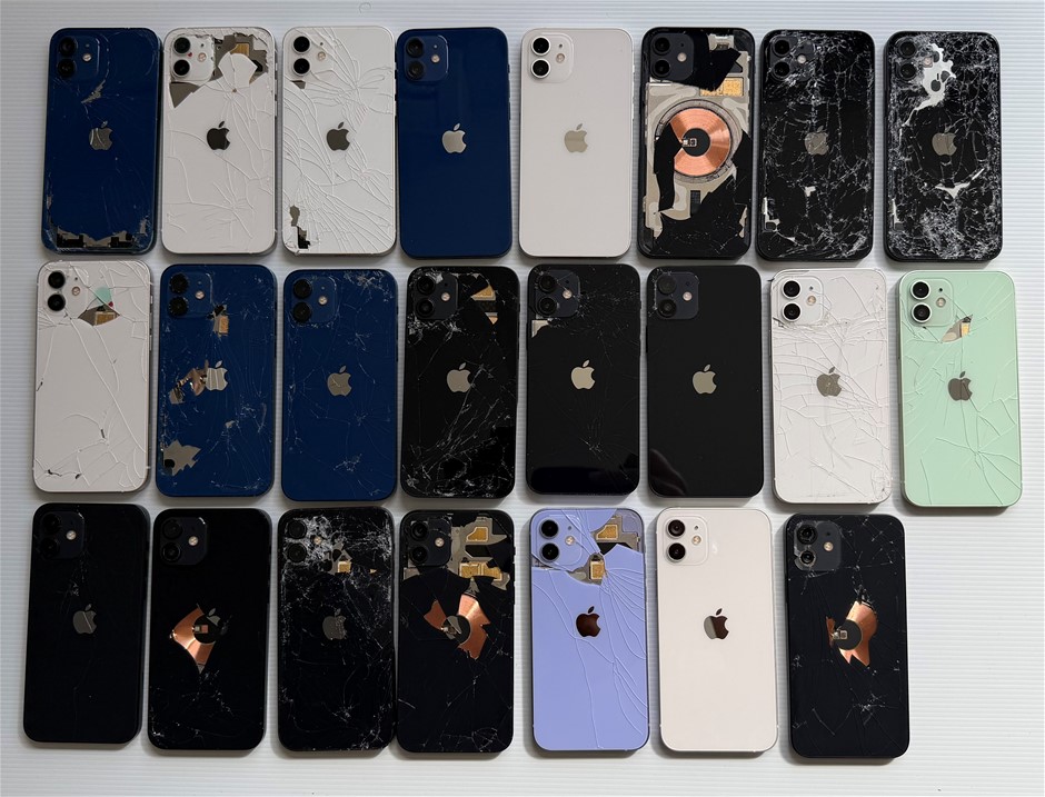 Apple iPhone 12 128Gb Mobile Phones - For Parts (Lot of 23 Units)