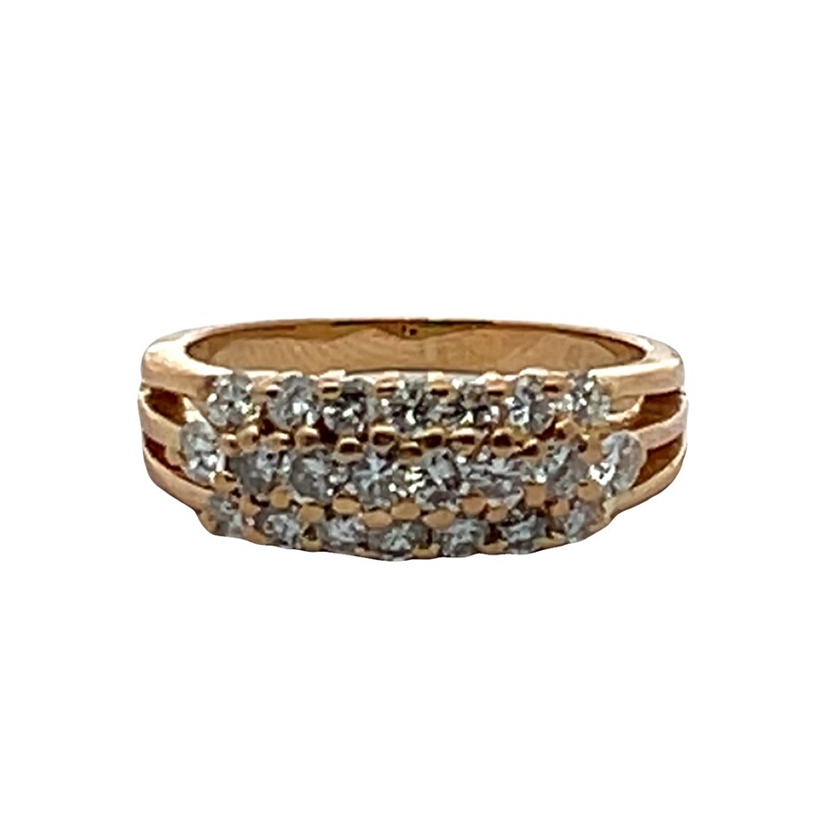 18ct Yellow Gold 0.98ct Diamond Ring