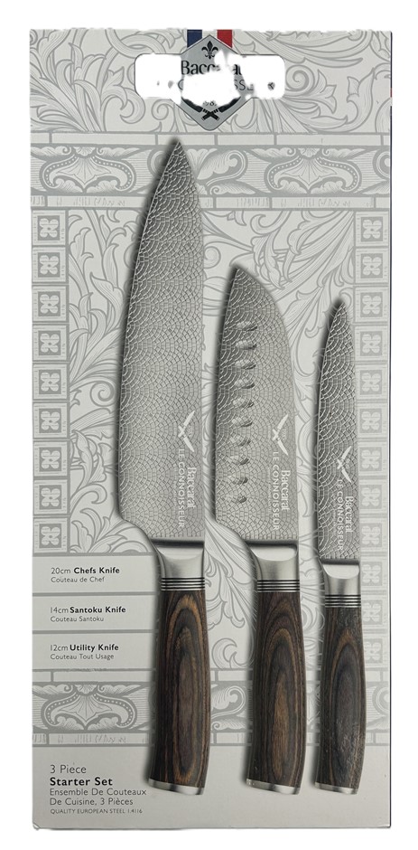 Baccarat Le Connoisseur 3 Piece Starter Knife Se