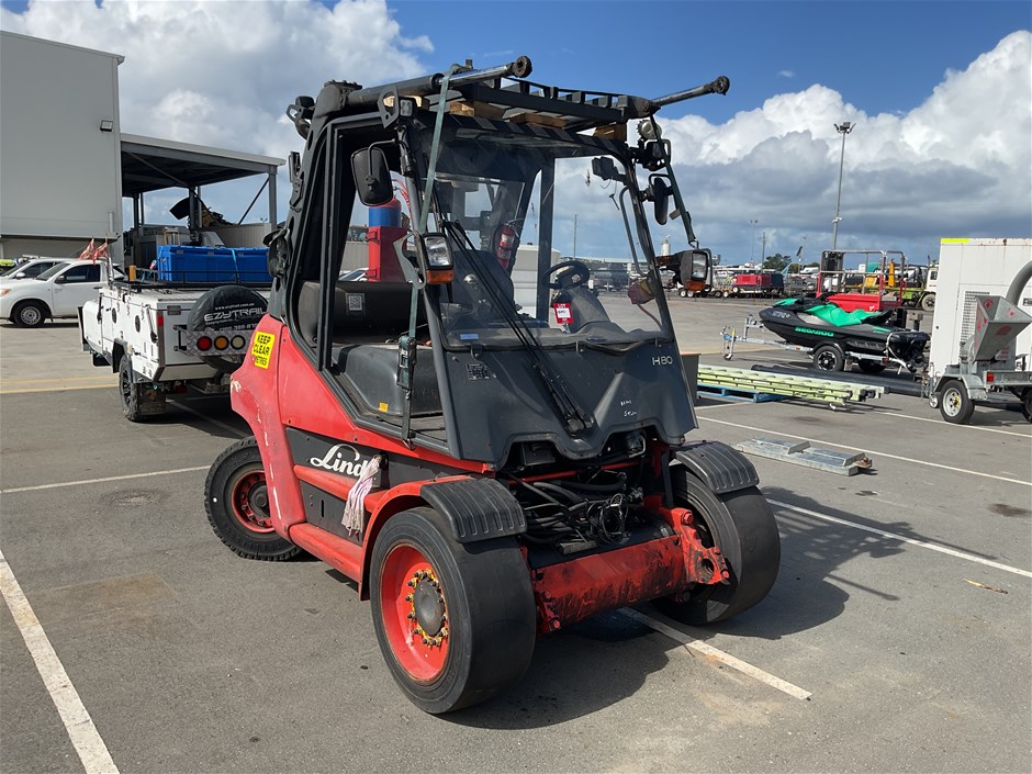 Unreserved – Linde H80 Ride On Forklift