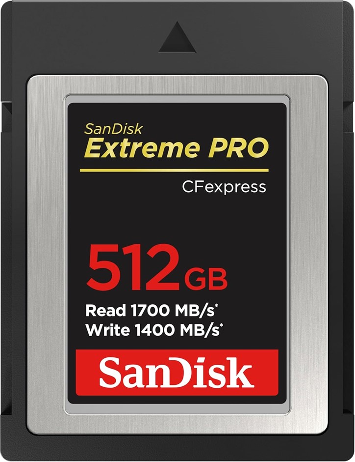 SanDisk 512GB Extreme PRO, RRP: $532.66, CFexpress Card Type B - SDCFE-512