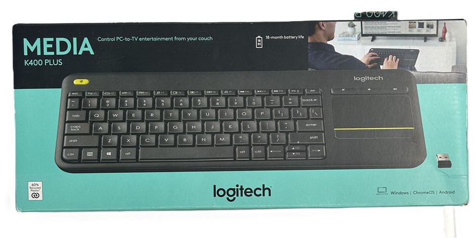 Logitech Media K400 Plus Wireless Touch Keyboard