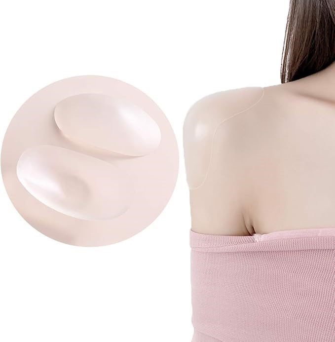 3 Pairs x DEELESSGZ Reusable Soft Silicone Shoulder Pads for Womens Clothin