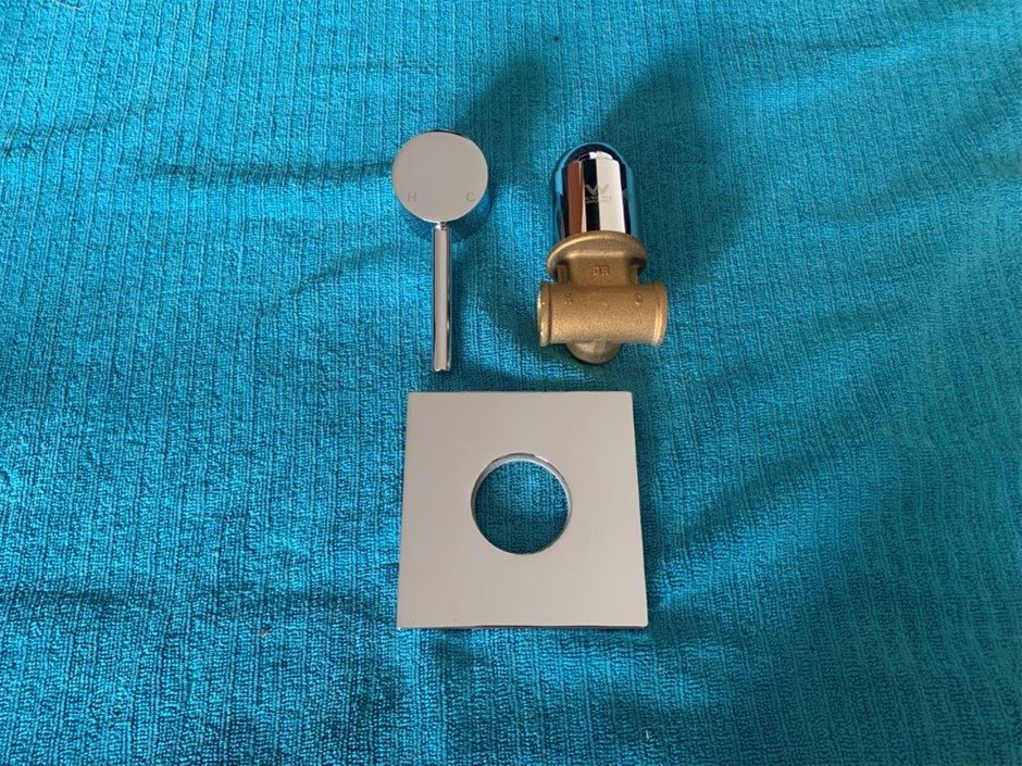 New in Box Wall Mixer, Pin Leaver, DRB, Chrome Finish - Qty 1