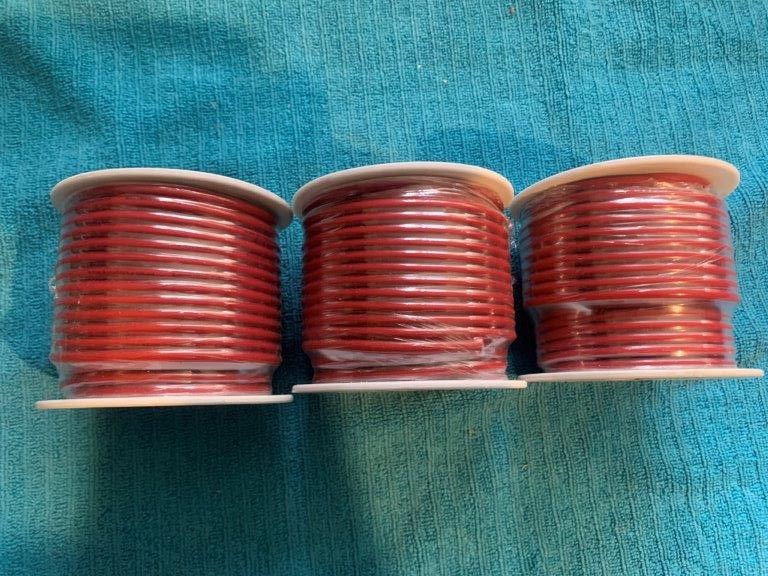 New on Reel Automotive Cable, 20M - Quantity 3