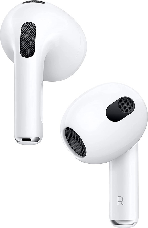 APPLE AirPods (3rd Gen), Model A2565 A2564 A2566. SN: K70RYC57WL. NB: Used.