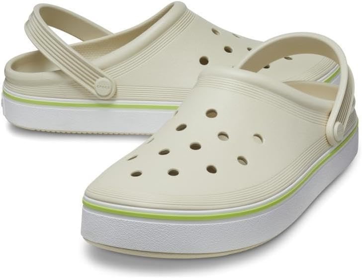 CROCS Unisex Adult Off Court Clog, Bone, US M6W8