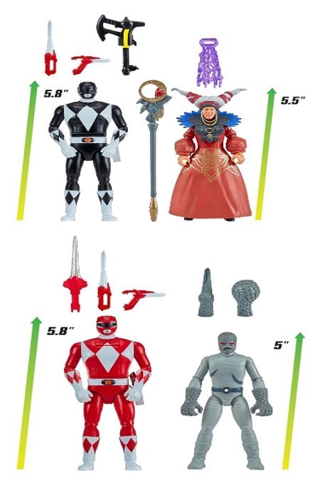 2 x POWER RANGERS Re-Ignition Battle Pack: 1 x Red Ranger vs Putty Patrolle