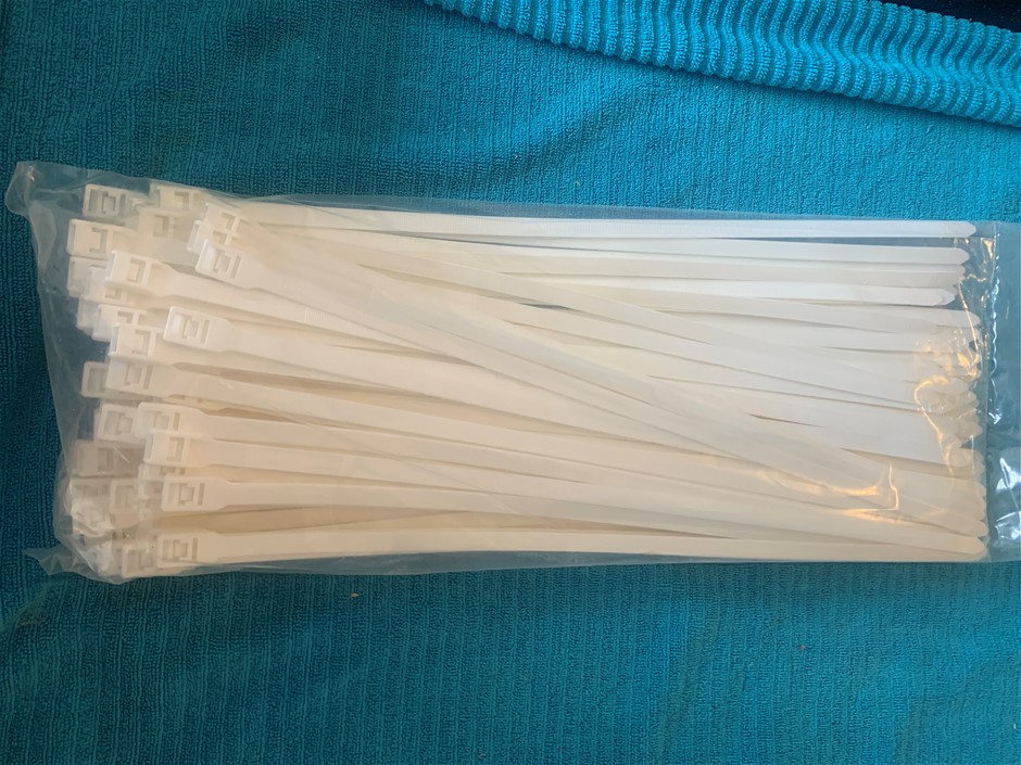 New in Packaging Nylon Cable Ties, 10mm x 400mm - Quantity 6