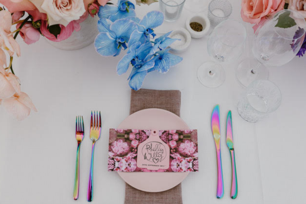 Rainbow Iridescent Cutlery 5-Piece Set BULK 120 Sets Highett VIC pickup