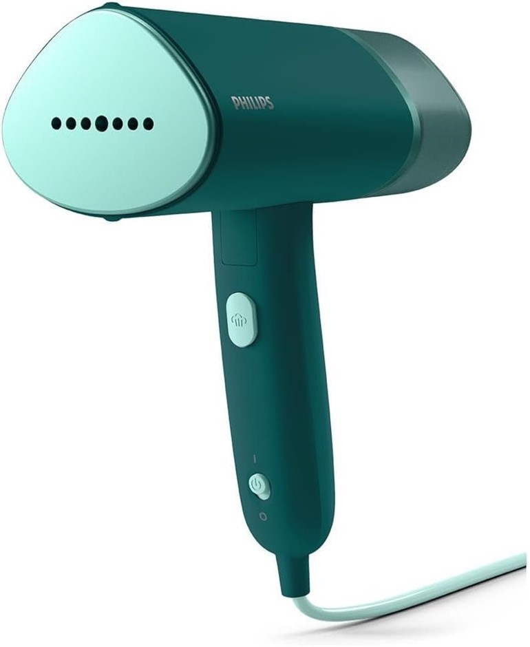 PHILIPS 3000 Handheld Steamer, Compact & Foldable, Dark Green (STH3020/70).