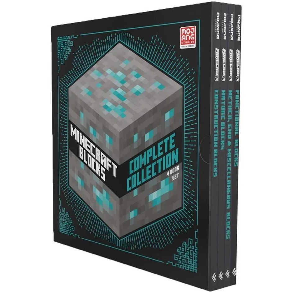 2 x MINECRAFT BLOCKS Pack of 4pc Complete Collection Bookset.