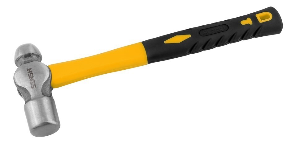 SENSH 2LB Ball Pein Hammer with Fibreglass Handle.