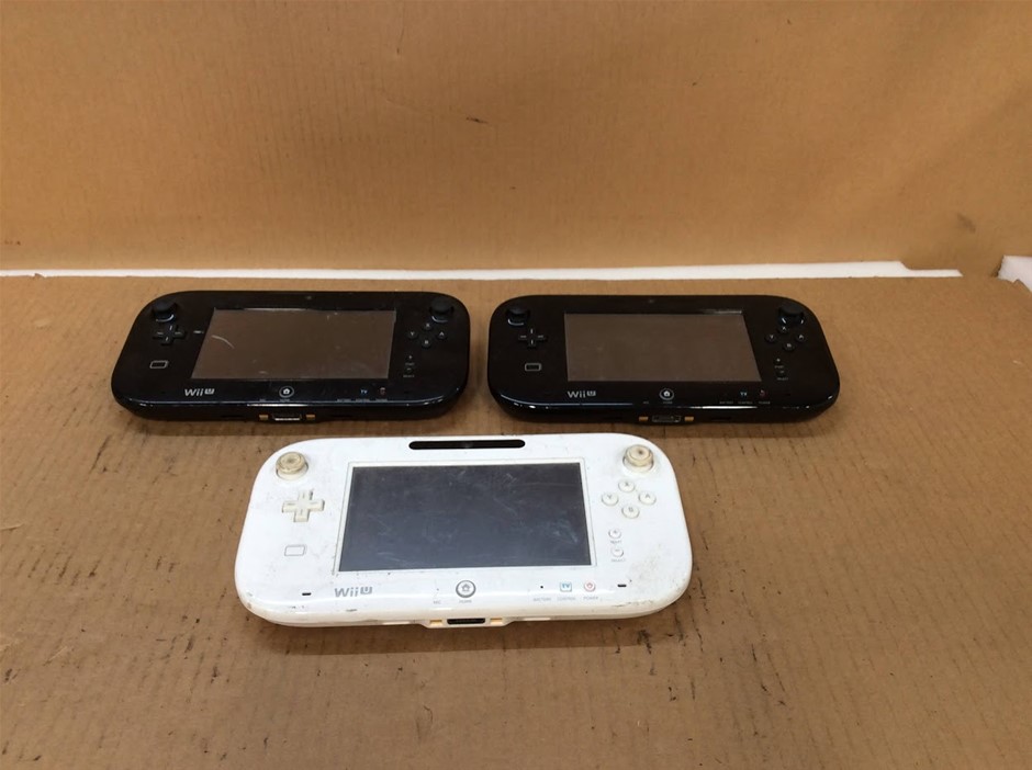 Nintendo Wii U WUP-010 GamePad Controller (Lot of 3)