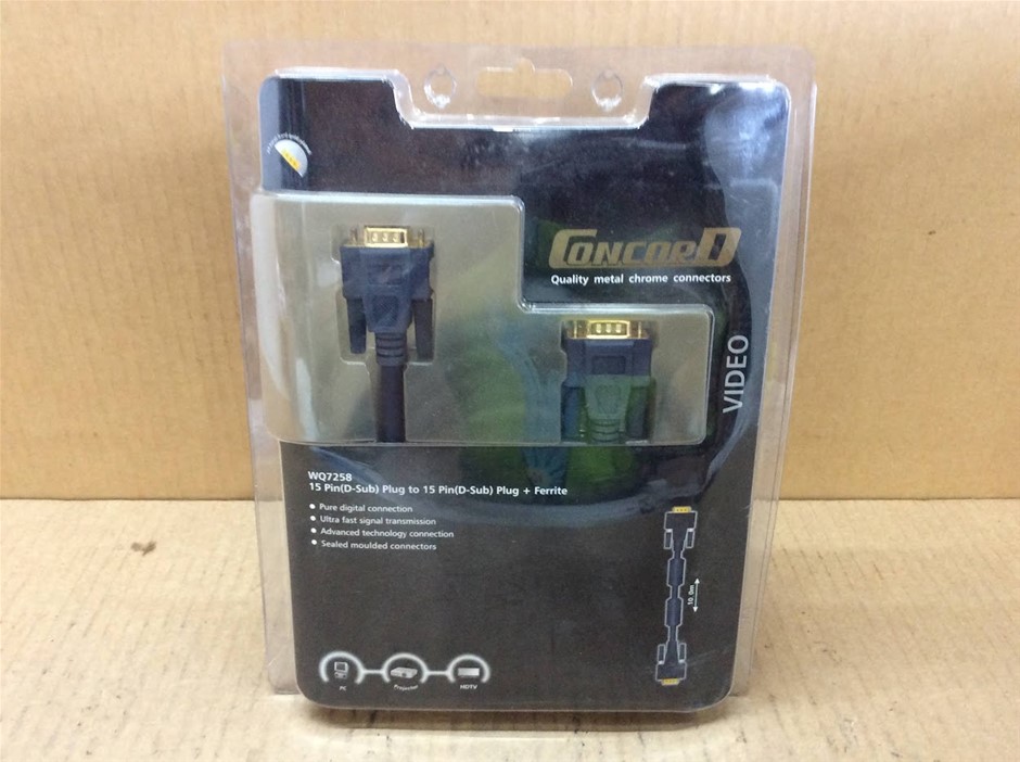 Encore WQ7258 VGA (D-Sub) Video Cable - New