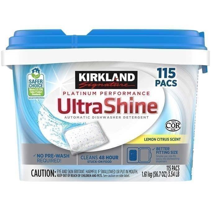 SIGNATURE 115pc Platinum Performance Ultra Shine Dishwasher Detergent Pacs.