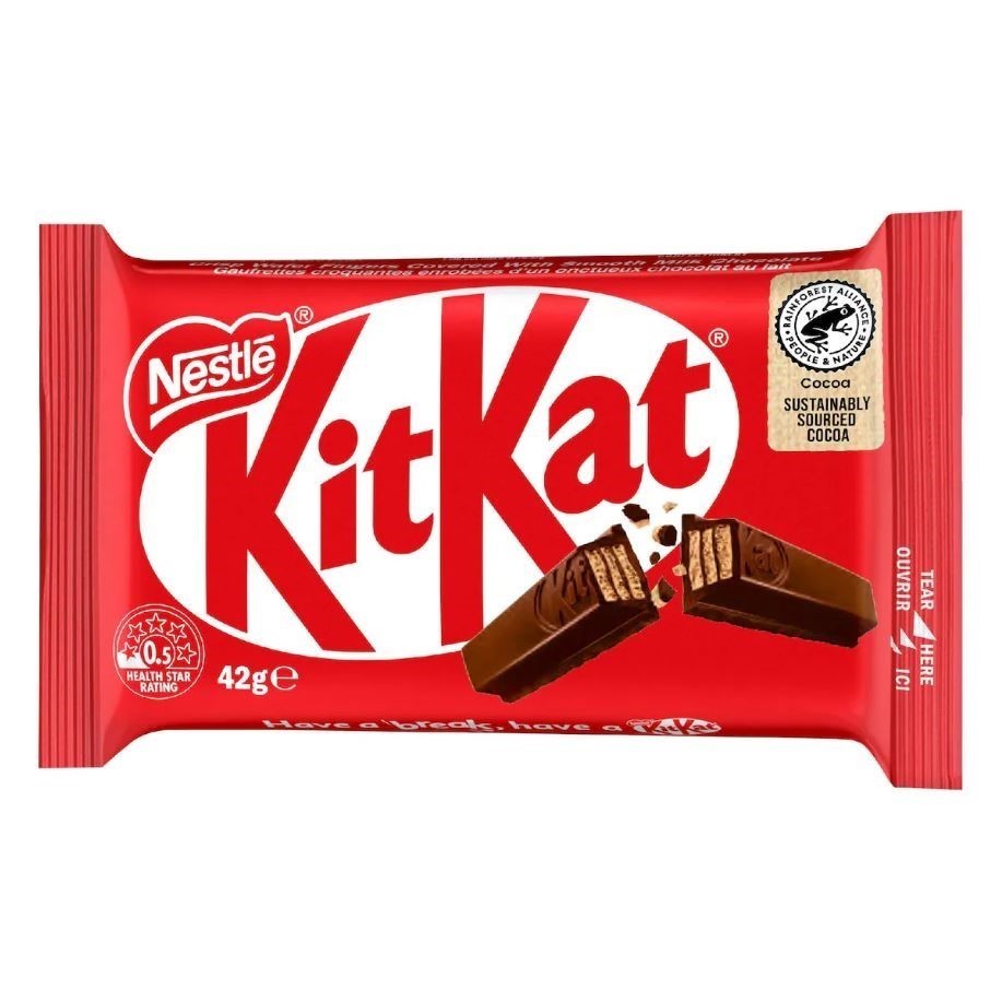 43 x NESTLE KitKat Chocolate Bars, 42g.