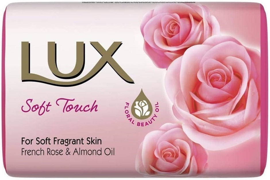 15 x LUX Soft Touch French Rose & Almond Oil Scented Soap Bar, 80g.