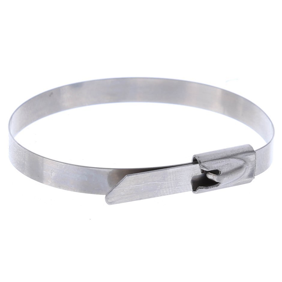 2 Packs of 100 x Stainless Steel Cable Ties, Size 4.6mm x 150mm.