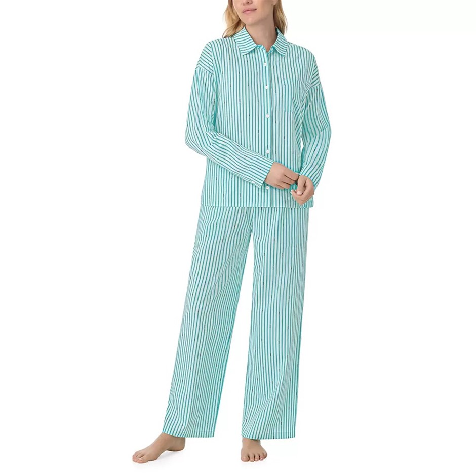 DKNY Women's 2pc Cotton Blend PJ Set, Size M, Mint. NB: minor mark.