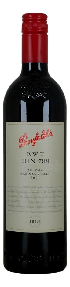 Penfolds RWT Bin 798 Shiraz 2021 (1x 750mL), SA.