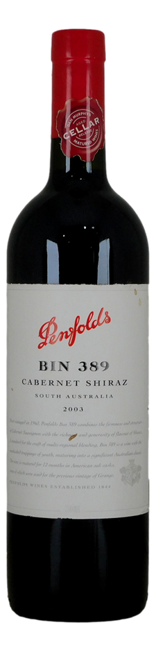 Penfolds Bin 389 Cabernet Shiraz 2003 (1x 750mL) SA.