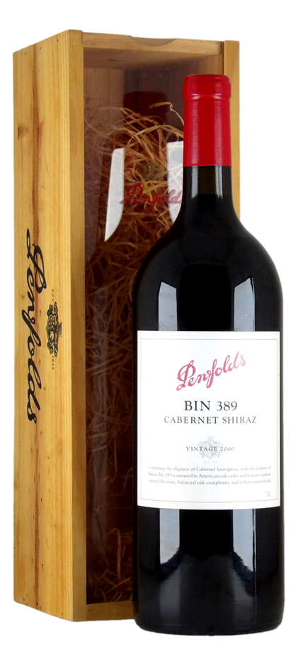 Penfolds `Bin 389` Cabernet Shiraz 2000 (1 x 1.5L Magnum) SA.