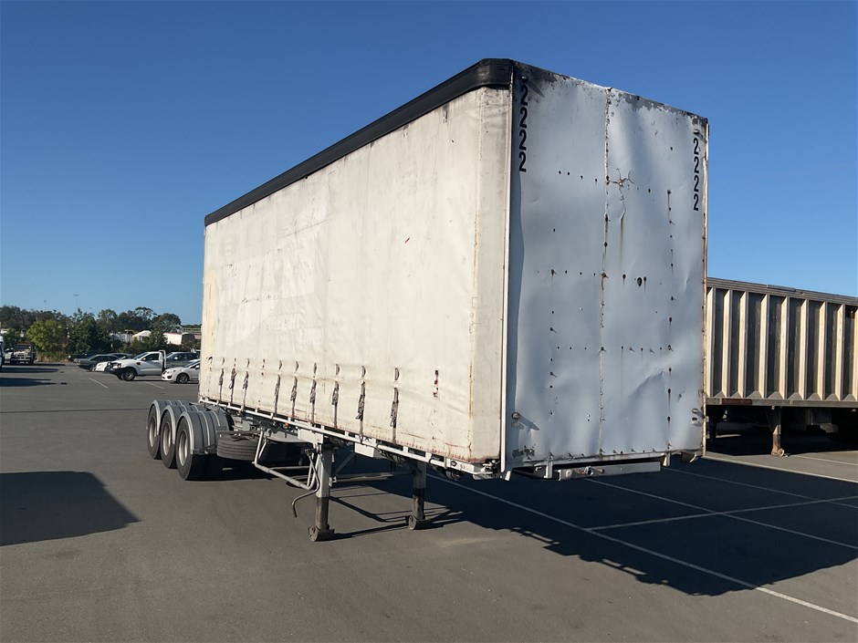 2003 Maxitrans ST3 Triaxle Curtainsider Lead Trailer