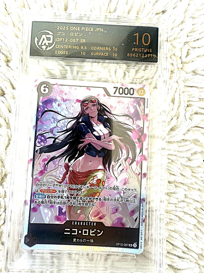 2025 One Piece TCG Nico Robin OP12-087 SR AP 10 Pristine