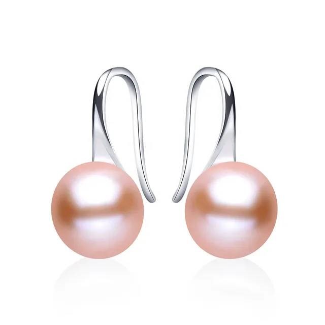 BIJ'OR French Hook Drop Earrings Genuine Pink Freshwater Pearls RRP 59