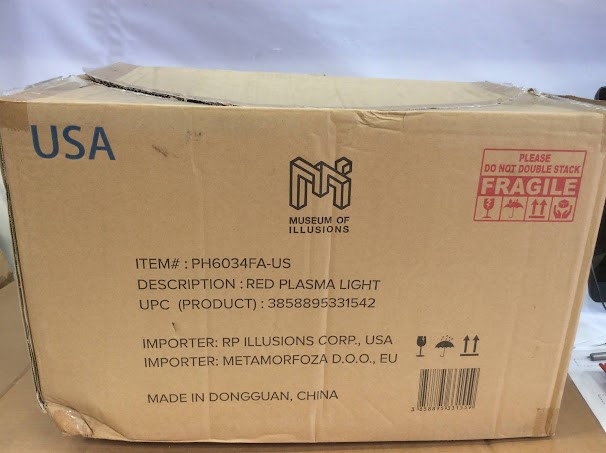 Museum of ILLusions PH6034FA Red Plasma Lights (Lot of 6)