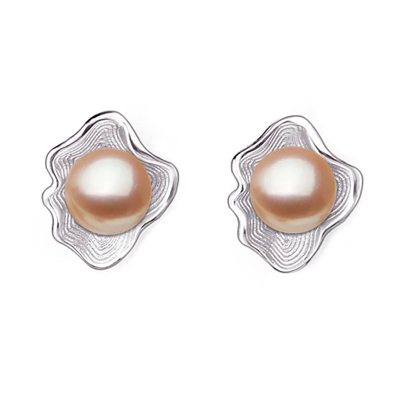 BIJ'OR - Pink Pearl in Oyster Shell Stud Earrings RRP $59
