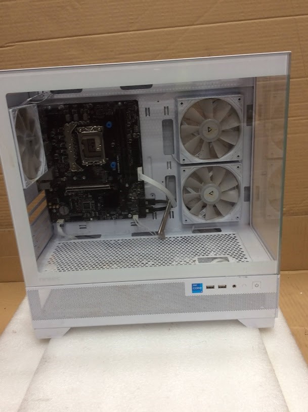 Unknown Brand Computer Case with MSI PRO B760M-E DDR4 Motherboard