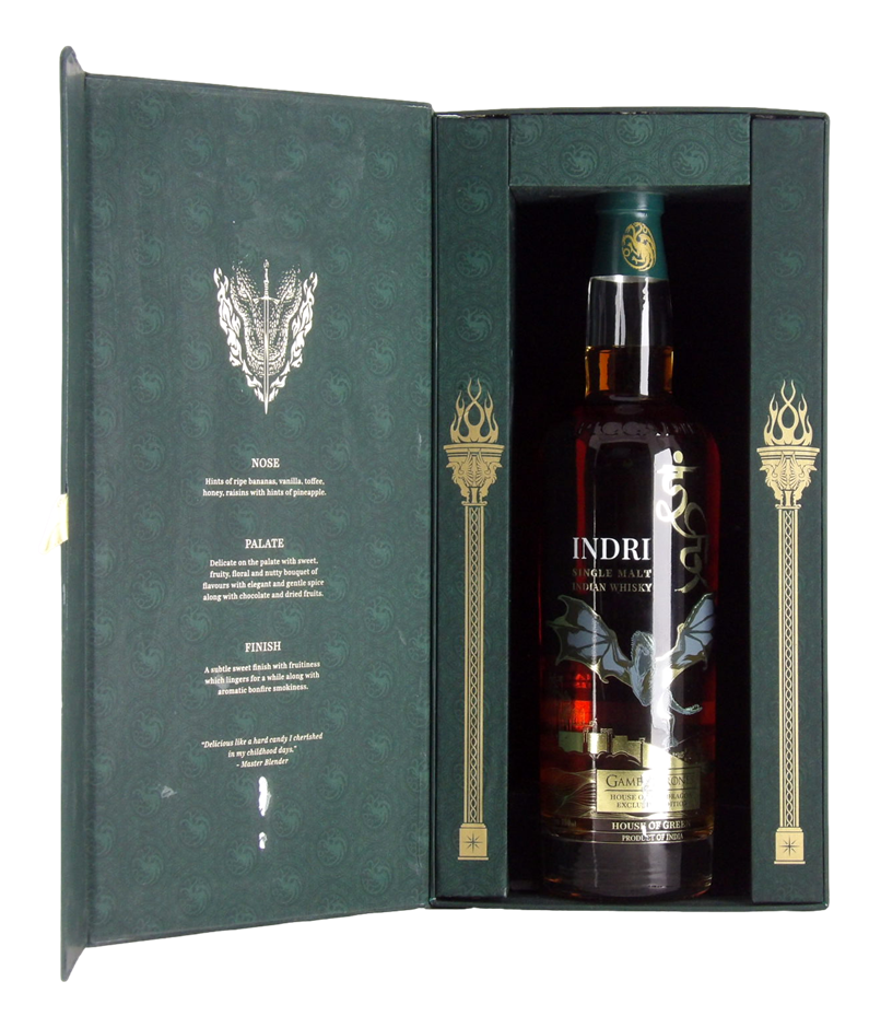 Indri Game Of Thrones Single Malt House of Green EXCLUSIVE ED. (1x 750mL)
