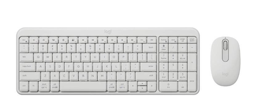 Logitech MK250 Bluetooth Keyboard and Mouse Combo (White).