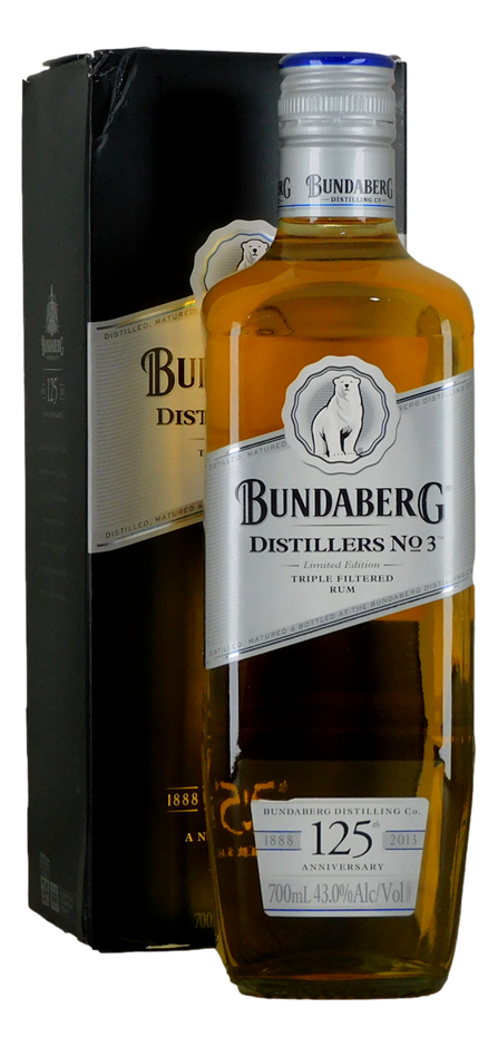 Bundaberg Distillers NO 3 Triple Filtered Rum (1x 700mL)