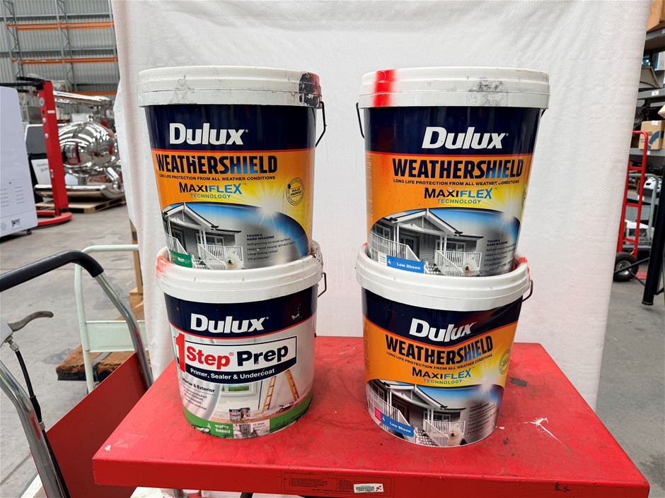 Assorted 15Lt Tins of Paint x 4