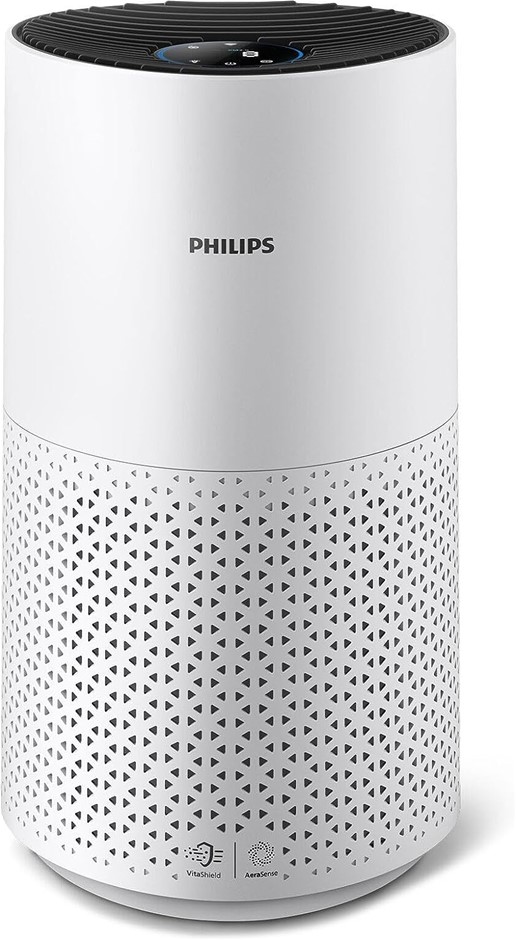PHILIPS 1000i Series Air Purifier for Medium Rooms, White/Black, AC1715/70.