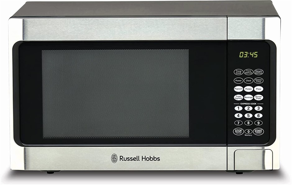 RUSSELL HOBBS Microwave Oven, 1000W Power, 34L Capacity, Stainless Steel Fi