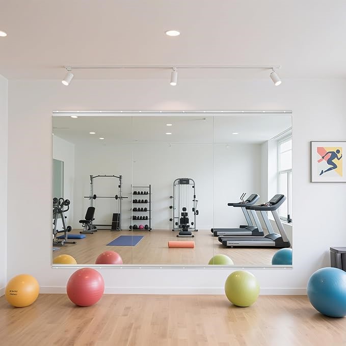 CUCZUUS 56x16in 3pcs Workout Mirror Gym Mirrors For Home Gym.