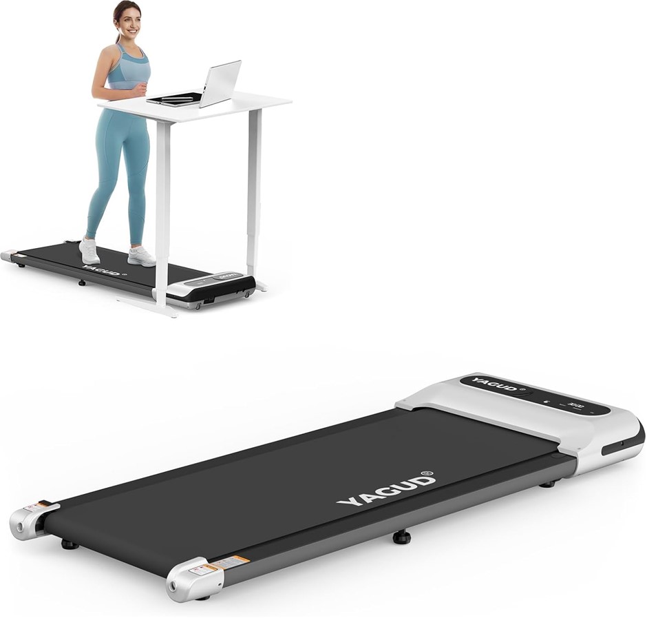 YAGUD Walking Pad 2.5HP Treadmill, Under Desk for Home with Remote Control