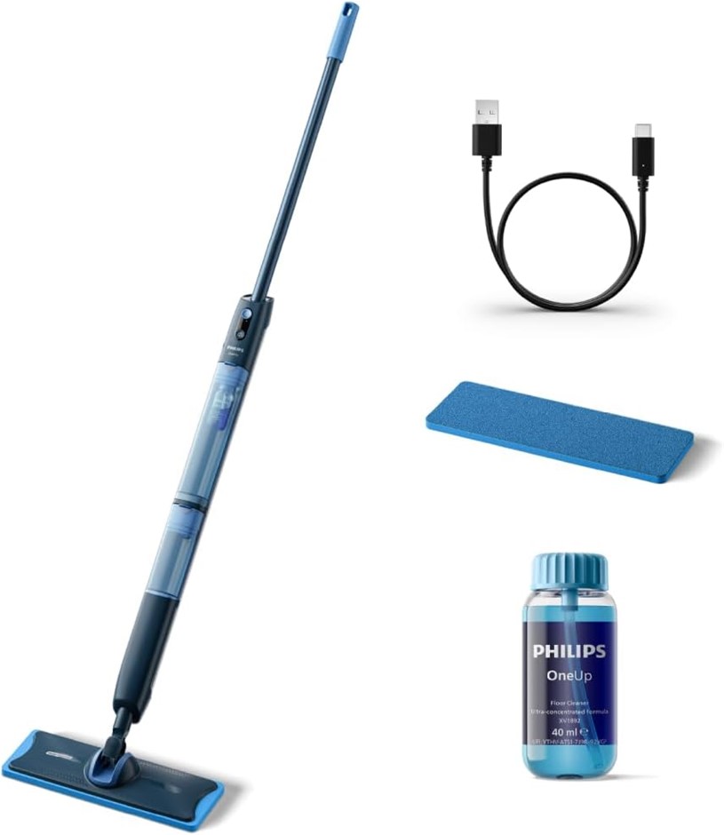 PHILIPS OneUp 5000 Series Electric Mop - 2X Cleaner Floors, Dual Wetness Se